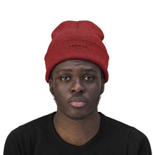 Load image into Gallery viewer, Men Maroon Thumos Black Lettering, Knit Beanie,