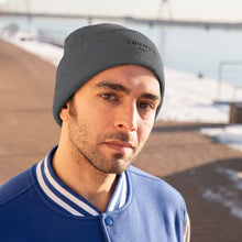 Load image into Gallery viewer, Men Grey Thumos Black Lettering, Knit Beanie,