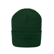 Load image into Gallery viewer, Green Thumos Black Lettering, Knit Beanie,