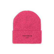 Load image into Gallery viewer, Pink Thumos Black Lettering, Knit Beanie,
